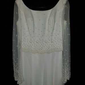 Emme bell sleeve gown